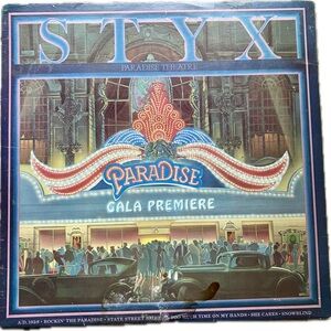 🎵 Styx Paradise Theatre Classic Rock Vinyl Record